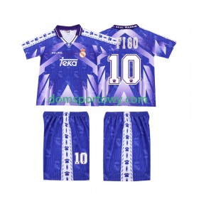 Koszulka Real Madryt FIGO 10 Retro Dziecięcy Wyjazdowe Koszulki Piłkarskie 1996-1997 Krótki Rękaw